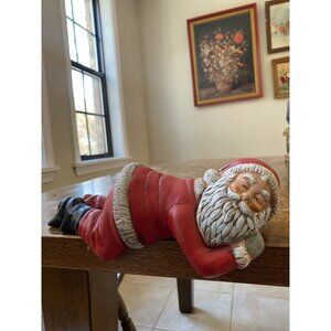 Vintage Hand-Painted Santa Claus Sleeping Figurine